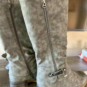New rieker fleece lined charcoal boots! So comfy!